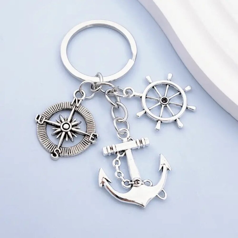 ⭐ NWT Nautical Bag Charm Keychain